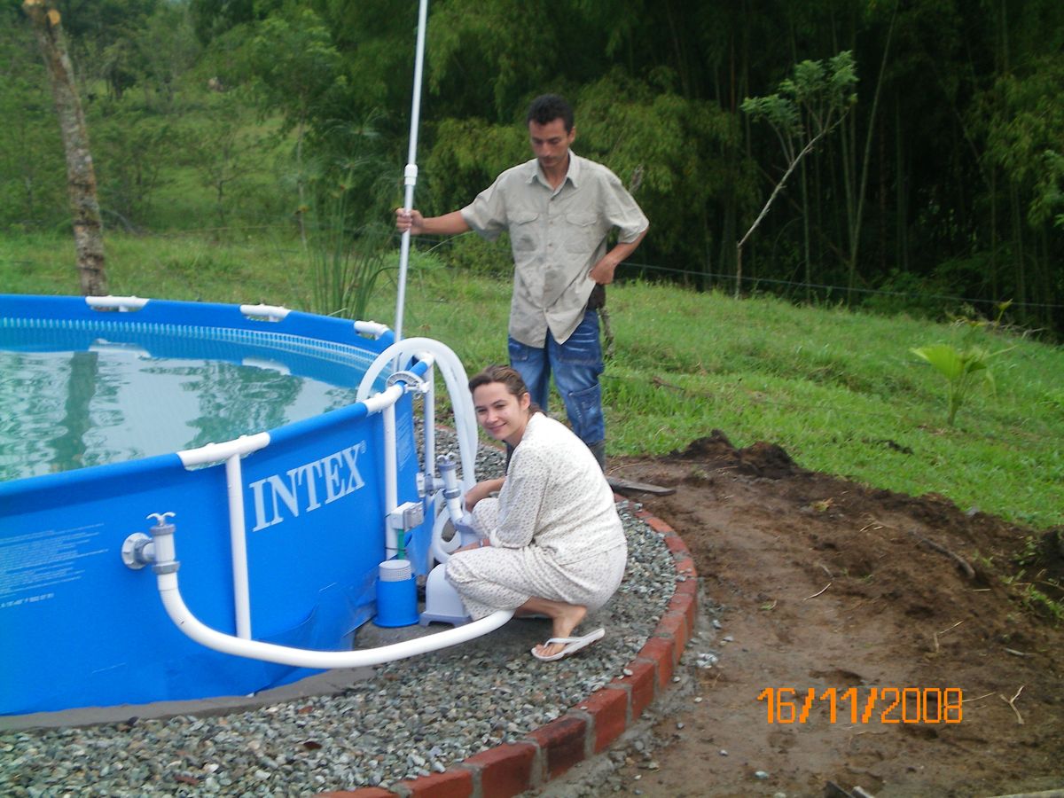 Nuestra primera piscina, en 2008
